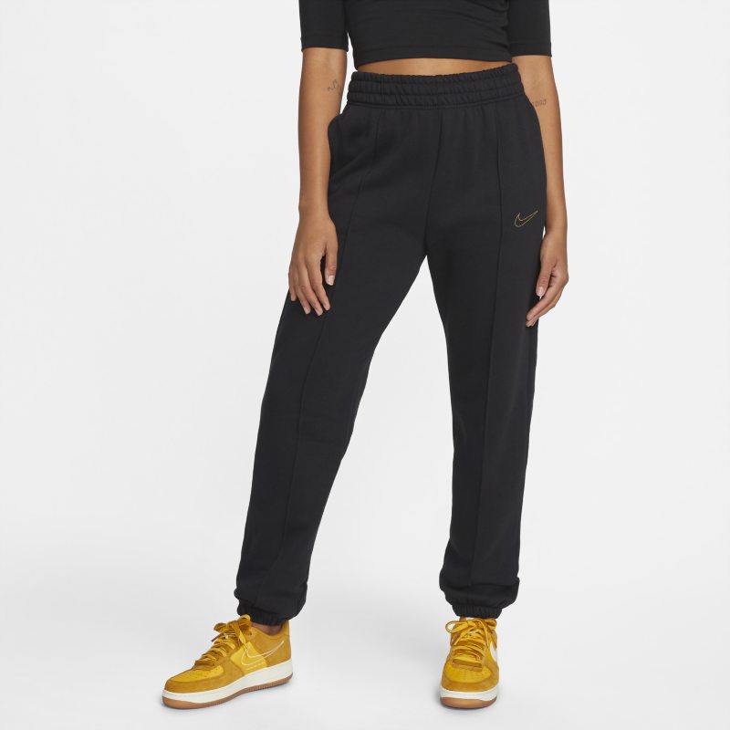 Nike Sportswear Pantalón metalizado de tejido Fleece - Mujer - Negro