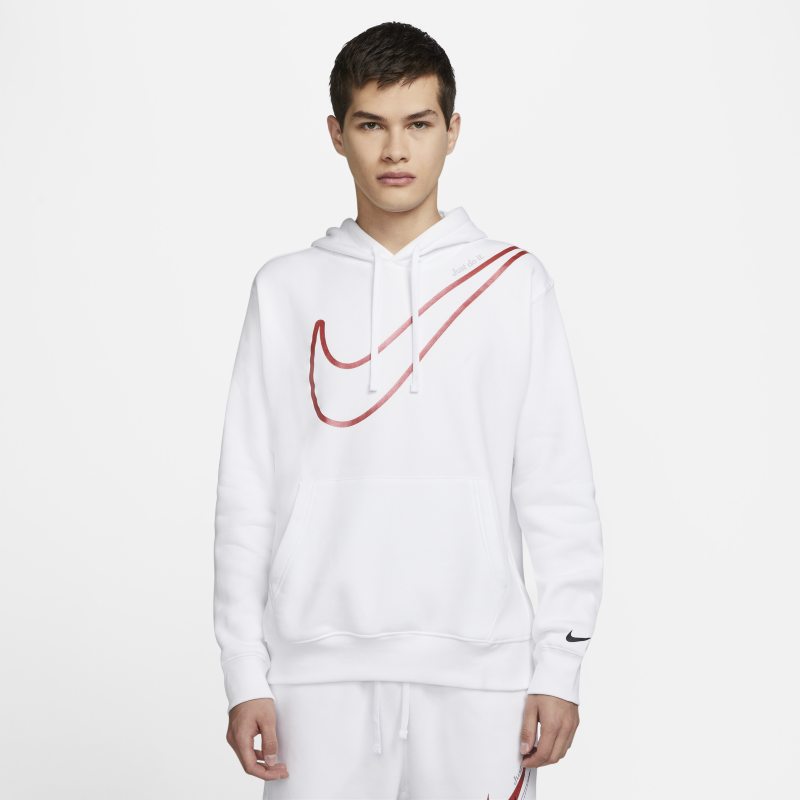 Nike Sportswear Sudadera con capucha de tejido Fleece - Hombre - Blanco