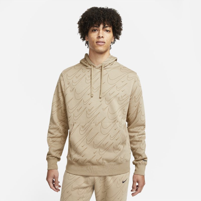 Nike Sportswear Sudadera con capucha de tejido Fleece con estampado - Hombre - Marrón