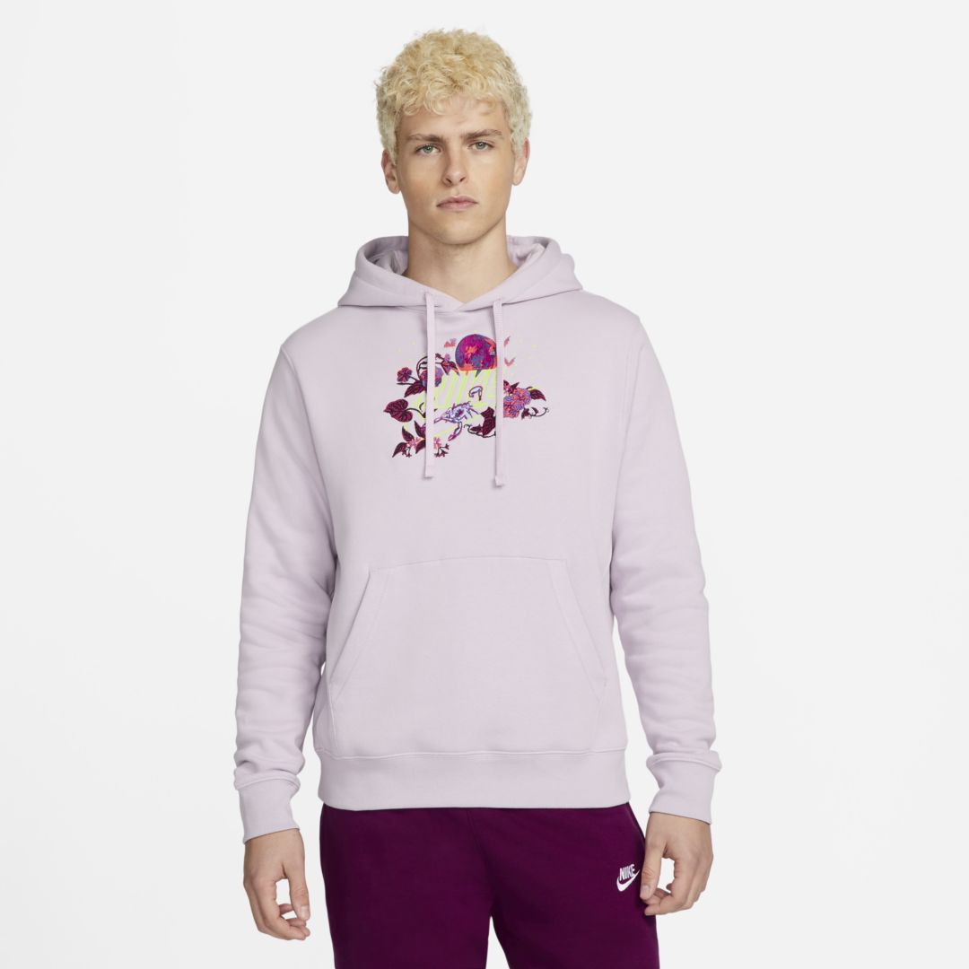 Nike Sportswear Club Men's Fleece Pullover Hoodie In Iced Lilac | ModeSens