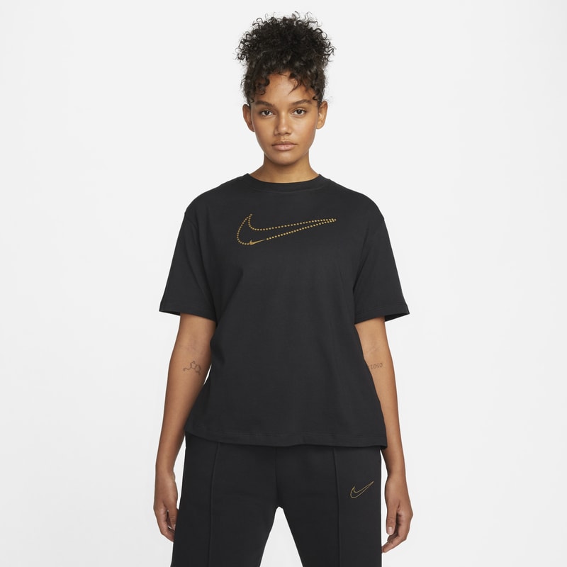 Nike Sportswear Camiseta metalizada - Mujer - Negro