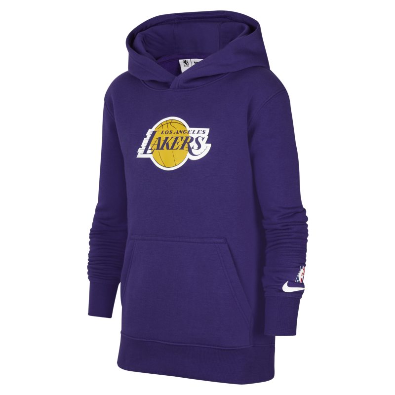 Los Angeles Lakers Sudadera con capucha de tejido Fleece Nike de la NBA - Niño/a - Morado
