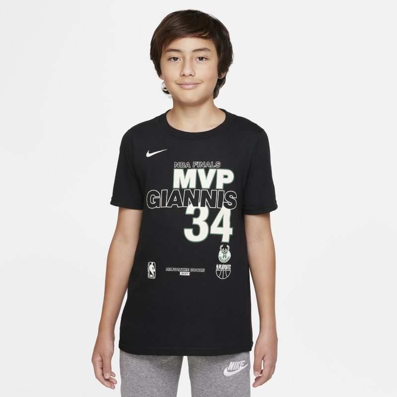Milwaukee Bucks Camiseta Nike de la NBA - Niño/a - Negro