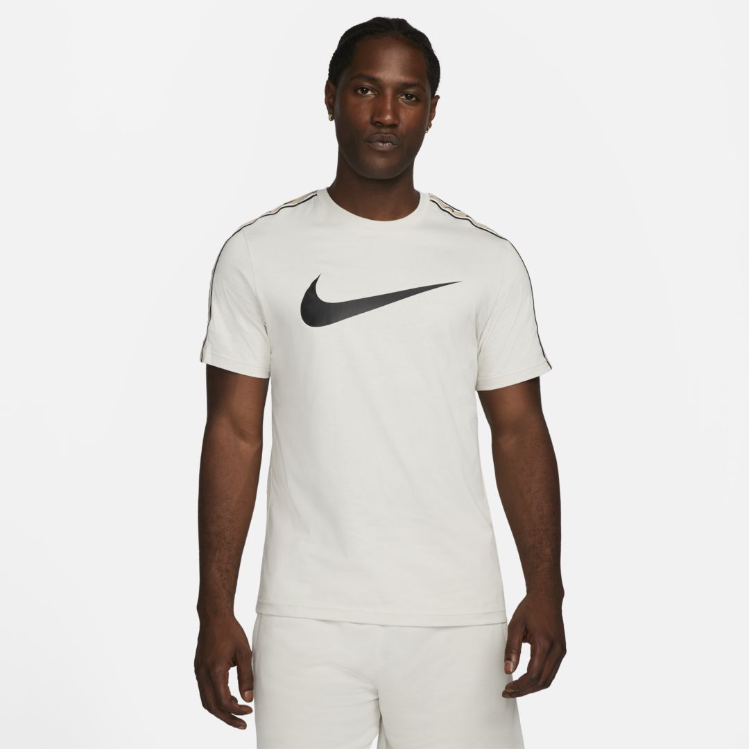 Nike Sportswear Repeat Men's T-shirt In Light Bone,black | ModeSens