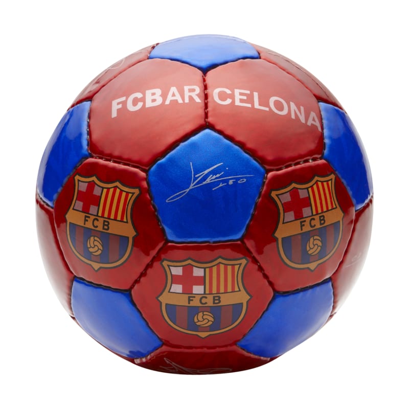 Ballon de football de taille moyenne FC Barcelona - Rouge