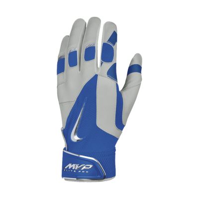 Nike MVP Elite Pro Baseball Batting Gloves   Pewter Grey