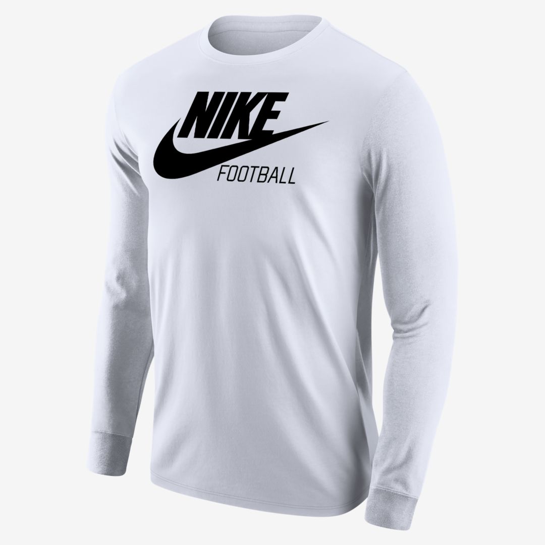 Nike Swoosh Men's Long-sleeve T-shirt In White | ModeSens