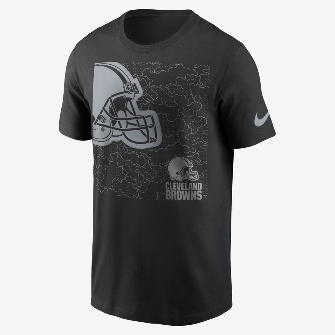 Shop Nike Men's Rflctv Logo (nfl Cleveland Browns) T-shirt In Black