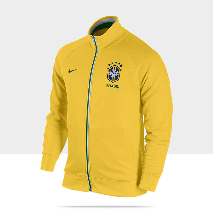  Brasil CBF Core Trainer Mens Soccer Track Jacket