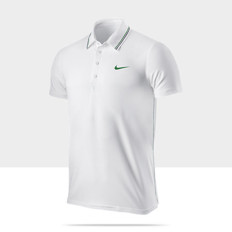 Federer Smash Lawn Mens Tennis Polo 446909_100_A