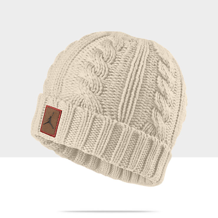 Jordan Logo Cable Knit Hat 507946_120_A