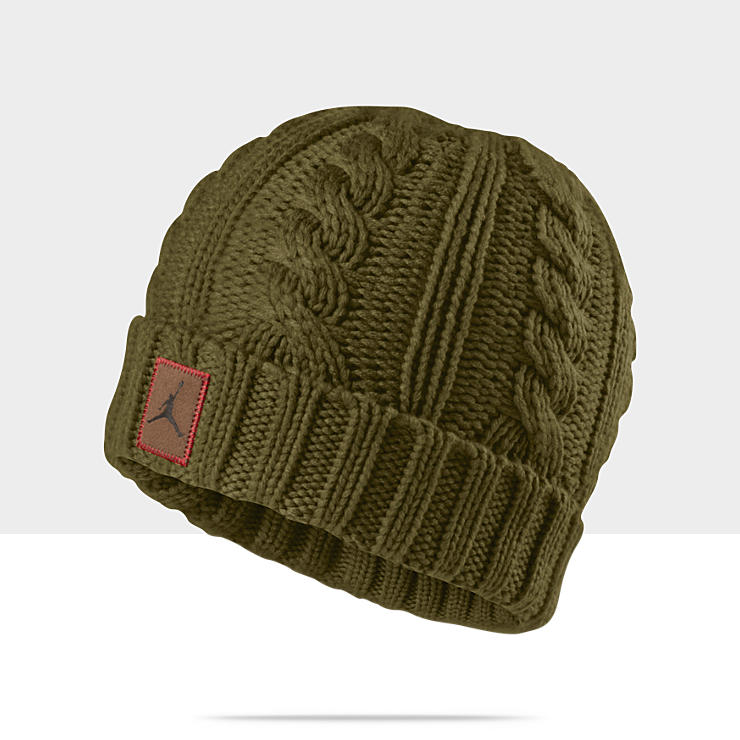 Jordan Logo Cable Knit Hat 507946_340_A