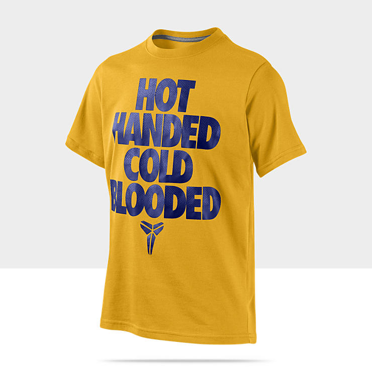 kobe hot handed cold blooded boys t shirt $ 22 00