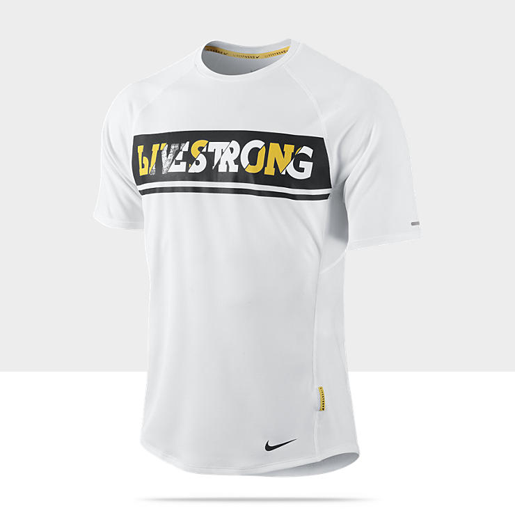 LIVESTRONG Graphic Miler Mens Running Shirt 507415_100_A