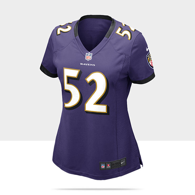    Ravens Ray Lewis Womens Football Home Game Jersey 469891_568_A