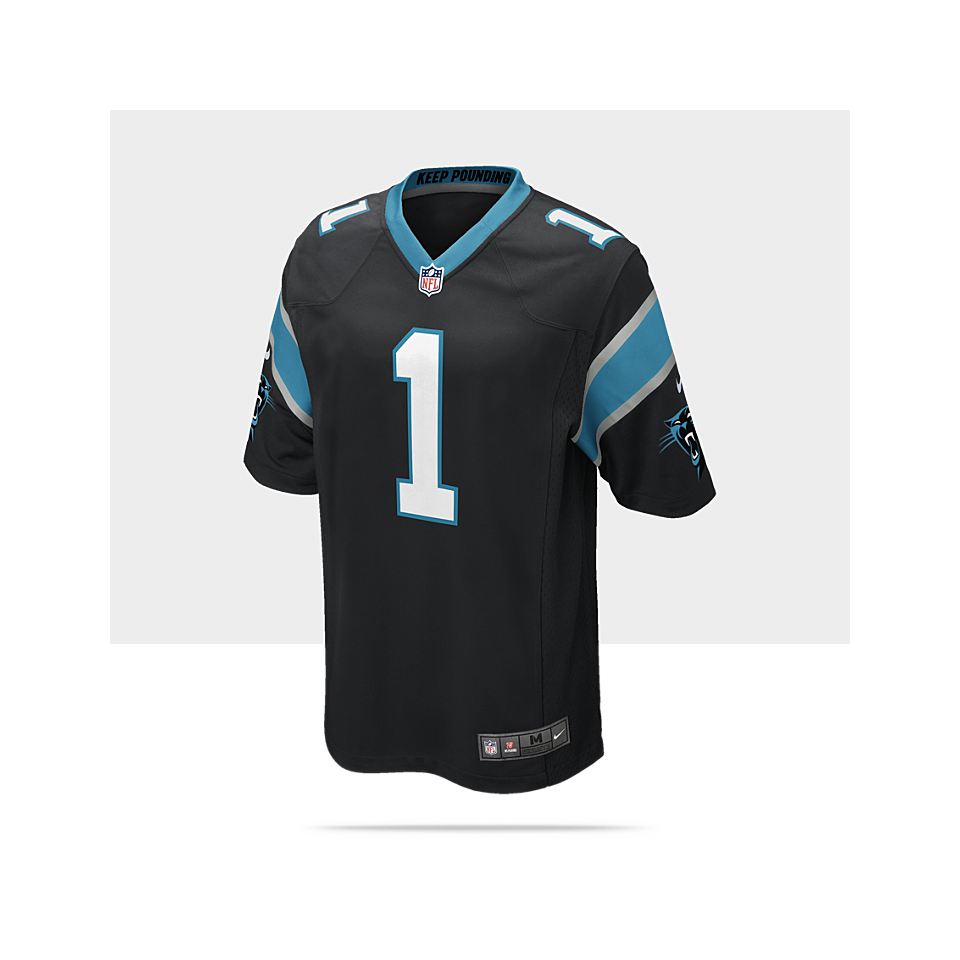 Panthers (Cam Newton) Kids Football Home Game Jersey.
