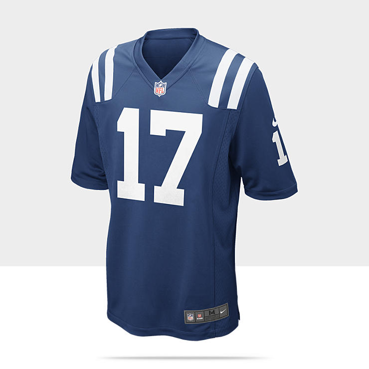   Colts (Austin Collie) Mens Football Home Game Jersey 468955_434_A