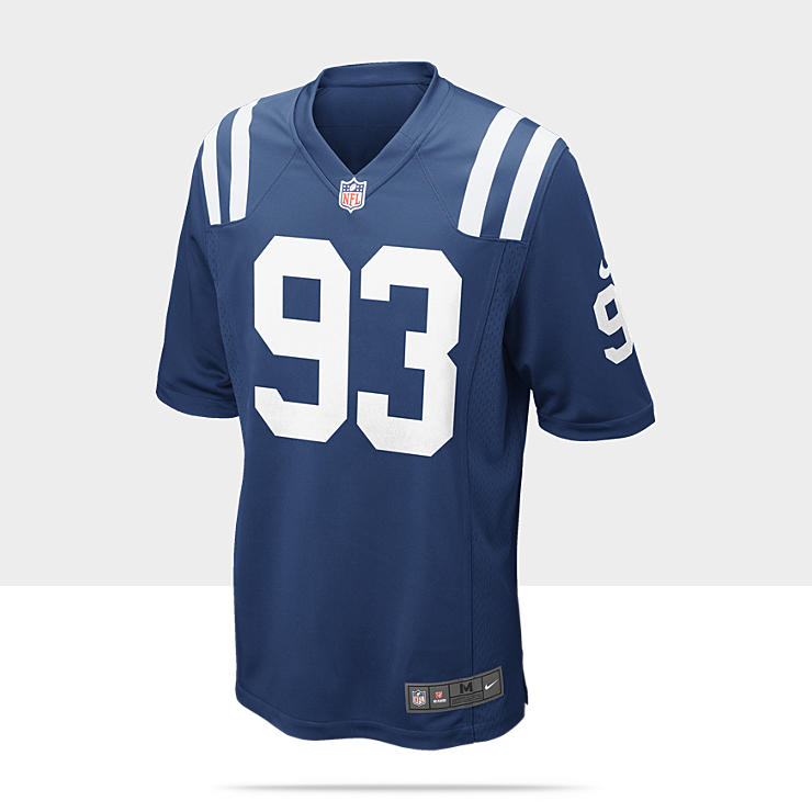   Colts (Dwight Freeney) Mens Football Home Game Jersey 468955_432_A