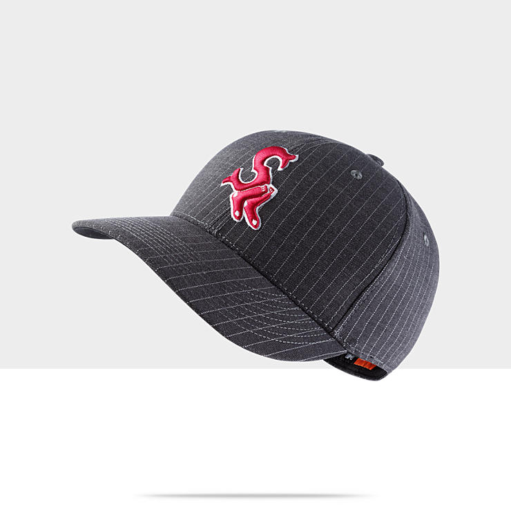  Nike 643 Pinstripe Swoosh Flex (MLB Red Sox) Hat