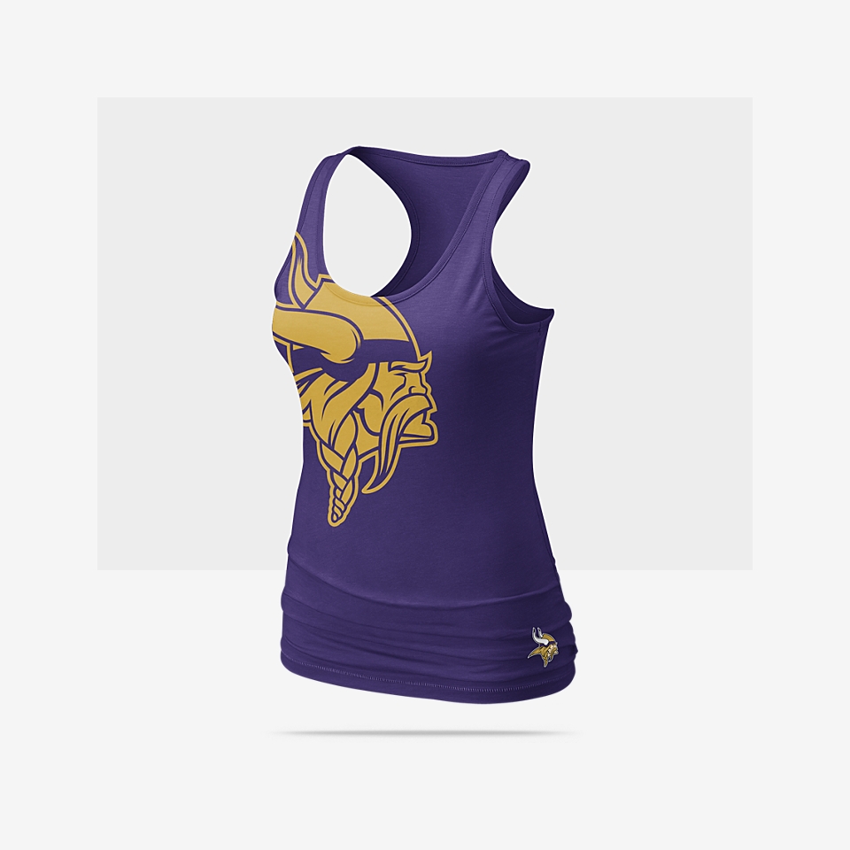 Nike Big Logo Tri Blend (NFL Vikings) Womens Tank Top