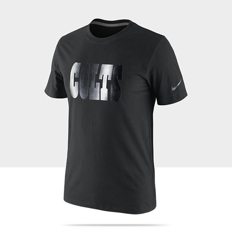 Nike Black On Black NFL Colts Mens T Shirt 486648_010_A