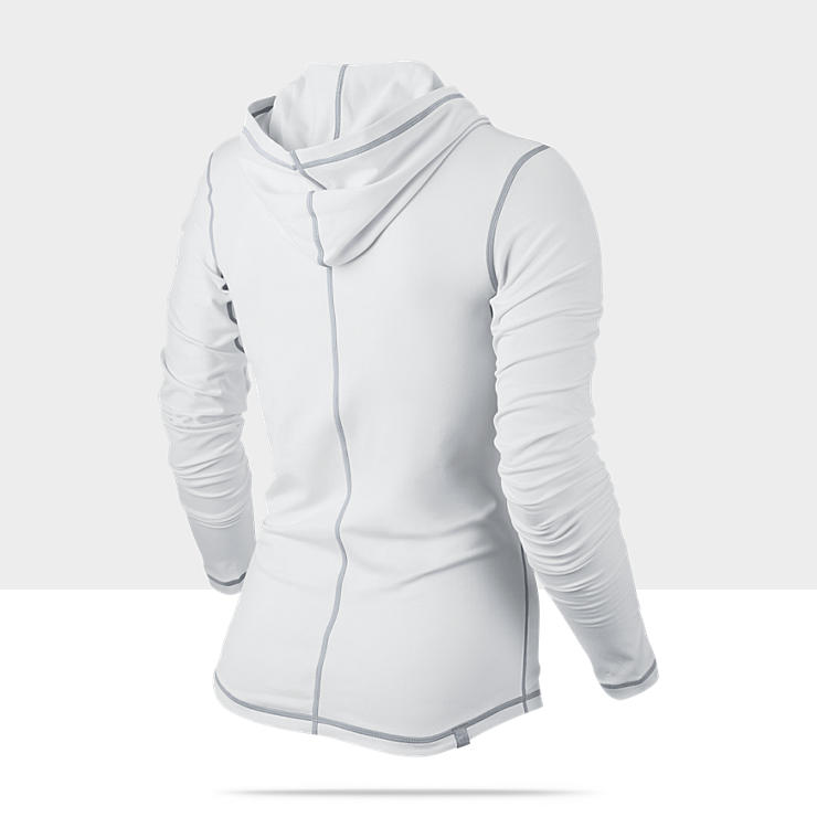 Nike Brushed Half Zip Womens Hoodie 480775_100_B