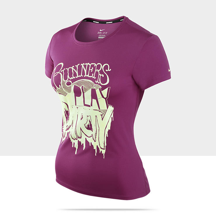  Nike Challenger Runners Play Dirty Womens Running Shirt