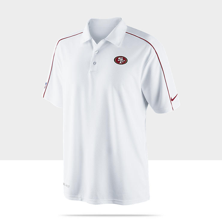 Nike Coachs 1 NFL 49ers Mens Polo 474417_100_A