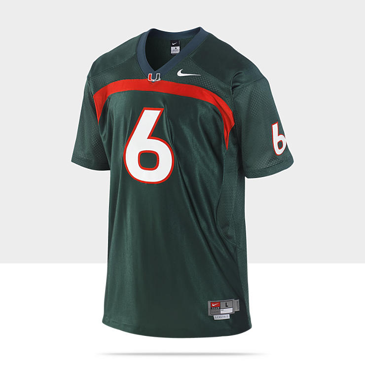 Nike College Twill (Miami) Mens Football Jersey 7974MM_310_A