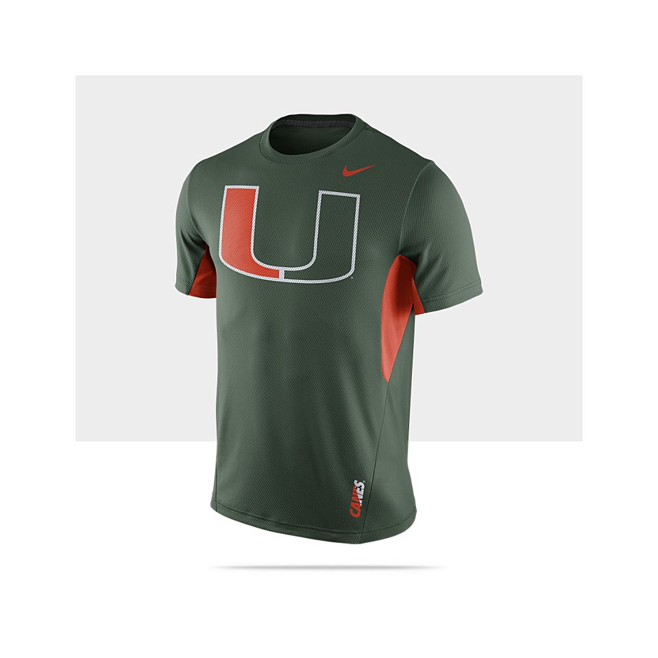 Nike College Vapor (Miami) Mens T Shirt.