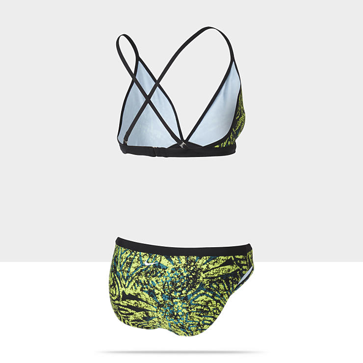  Nike Convertible Halter Two Piece Batik Print Womens 