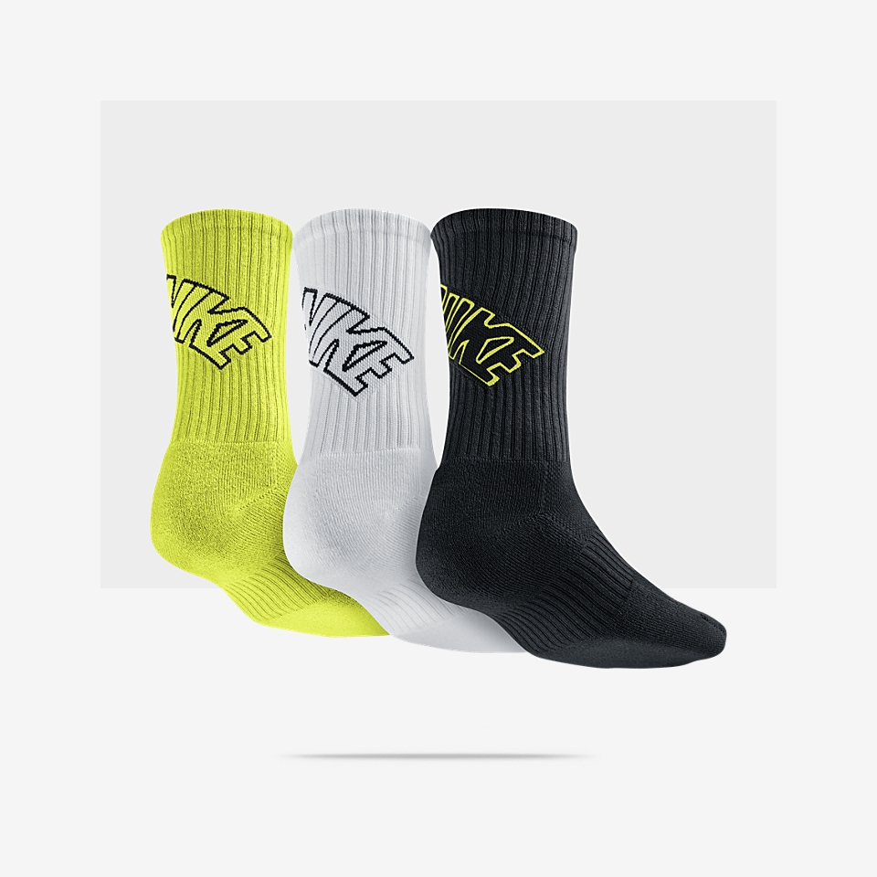 Nike Dri FIT Cotton Fly Crew Socks (3 Pair).
