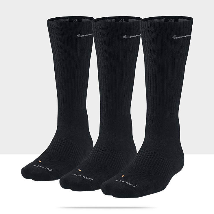  Nike Dri FIT Half Cushion Crew Socks (Extra Large/3 pair)