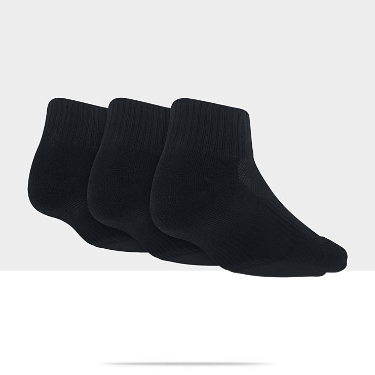  Nike Dri FIT Half Cushion Quarter Socks (Large/3 Pair)