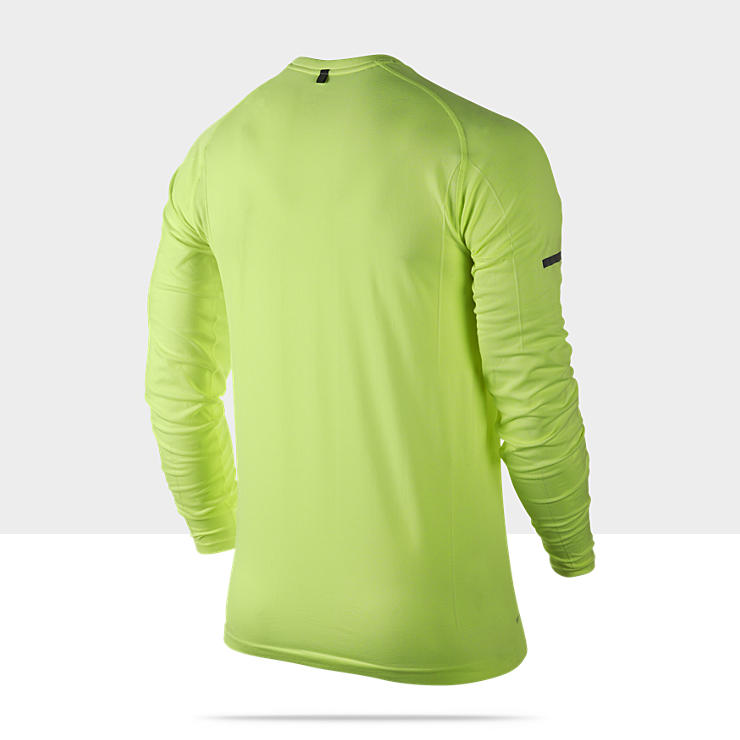 Nike Dri FIT Knit Long Sleeve Mens Running Shirt 519716_702_B