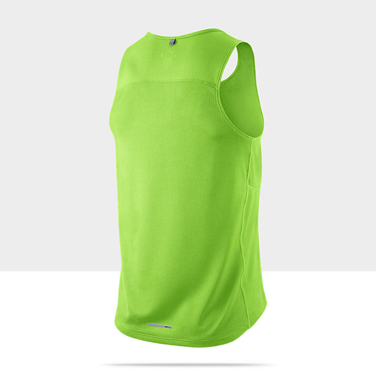 Nike Dri FIT Miler Mens Running Singlet 404648_361_B