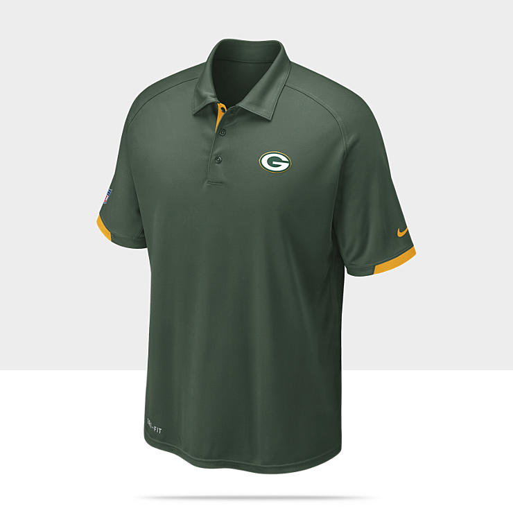 nike dri fit practice nfl packers men s polo $ 65 00