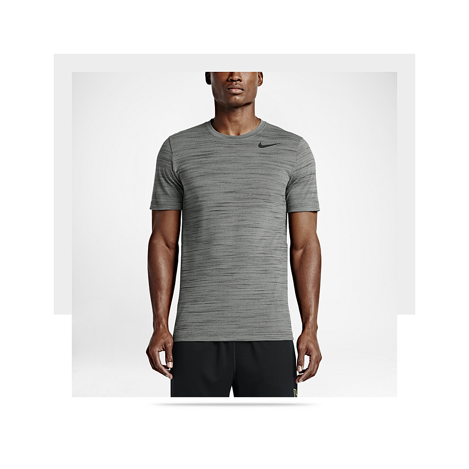 Nike Dri FIT Touch Heathered Short Sleeve Mens Training Shirt. Nike