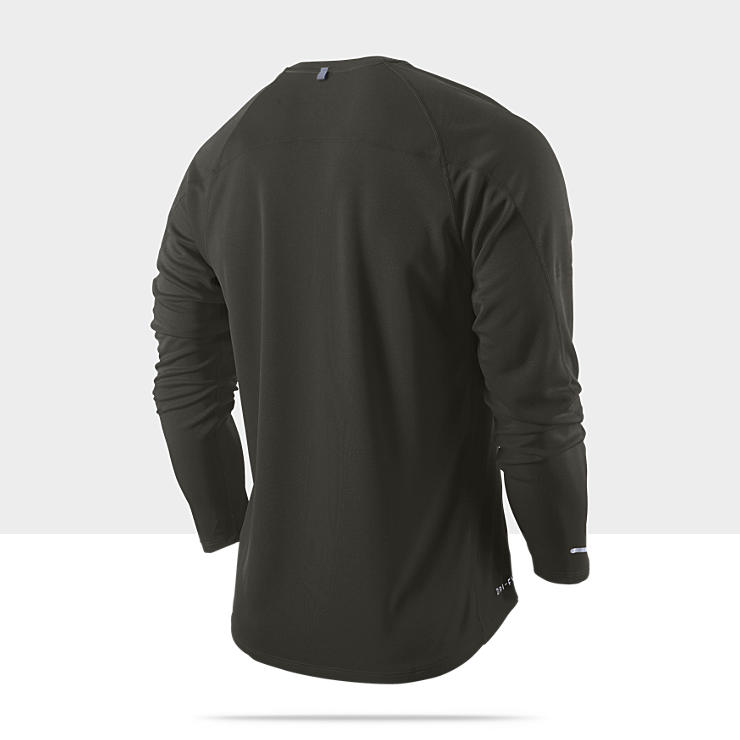 Nike Dri FIT UV Miler Mens Running Shirt 404651_355_B