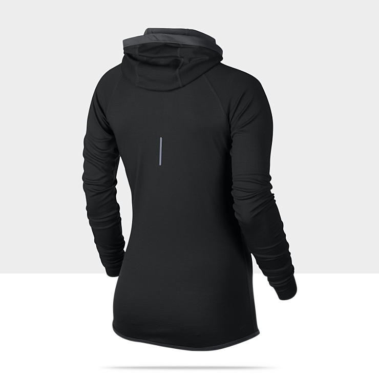 Nike Dri FIT Wool Womens Running Hoodie 484377_010_B