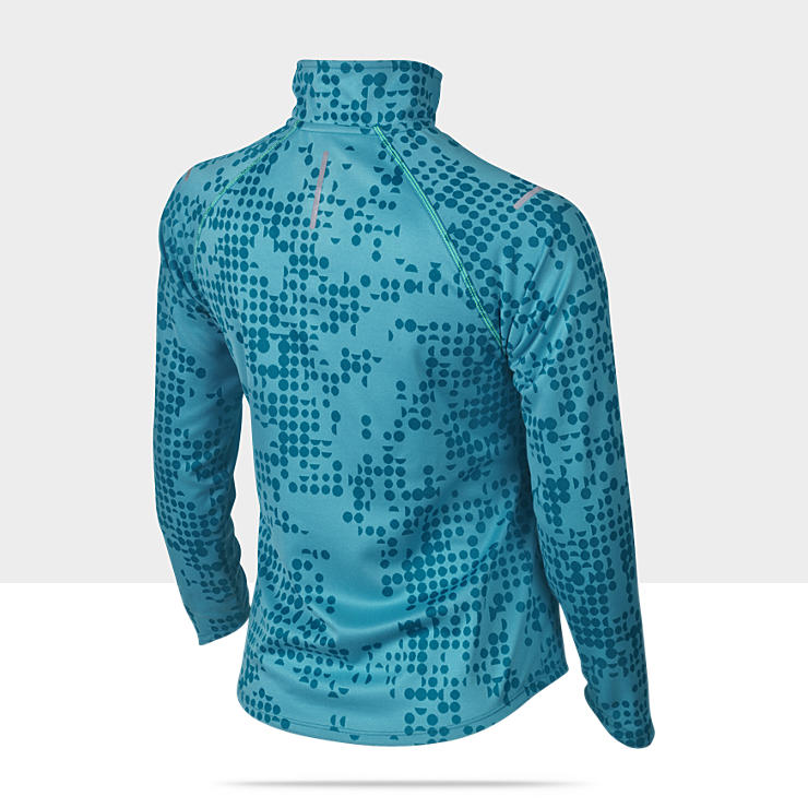  Nike Element Jacquard Half Zip Girls Running Shirt