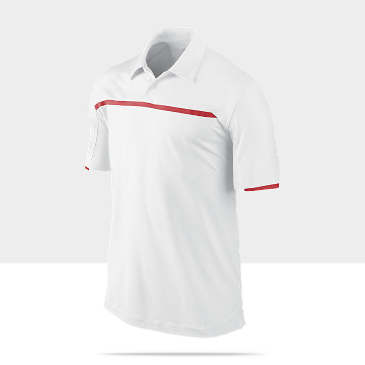 Nike Embossed Chest Stripe Mens Golf Polo 481816_100_A