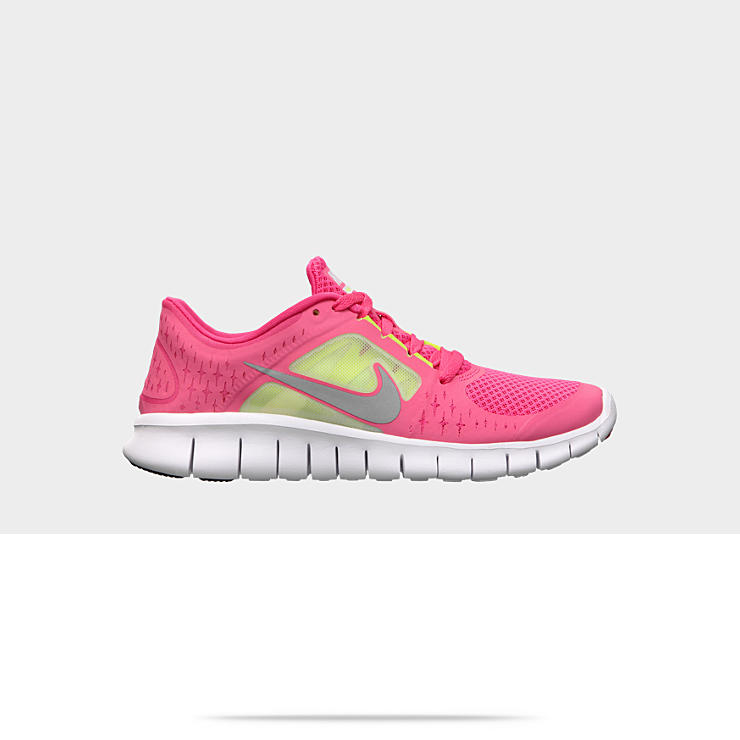 Nike Free Run 3 35y 7y Girls Running Shoe 512098_600_A