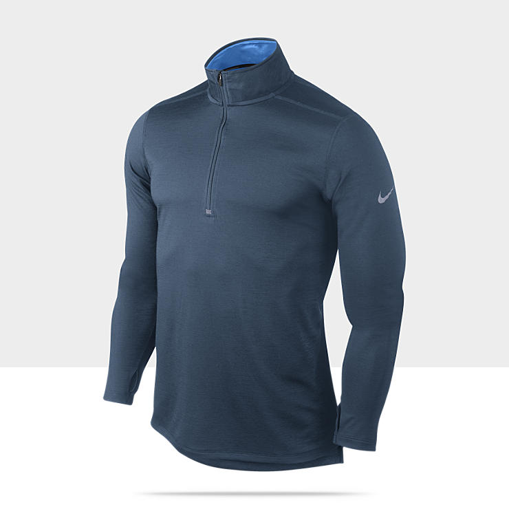 Nike Half Zip Mens Wool Running Shirt 502897_449_A