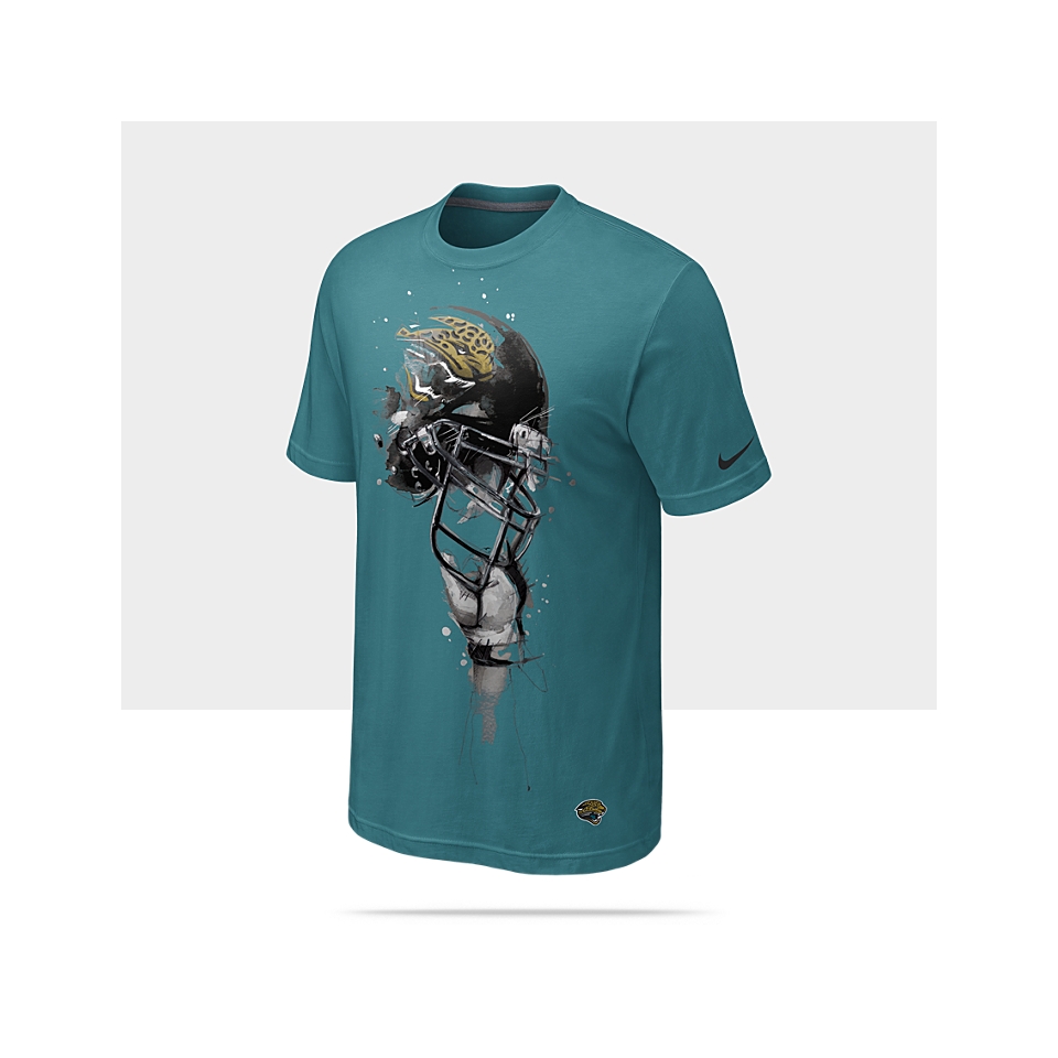  Nike Helmet Tri Blend (NFL Jaguars) Mens T Shirt