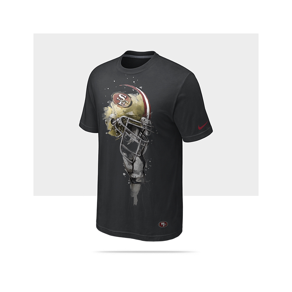  Nike Helmet Tri Blend (NFL 49ers) Mens T Shirt