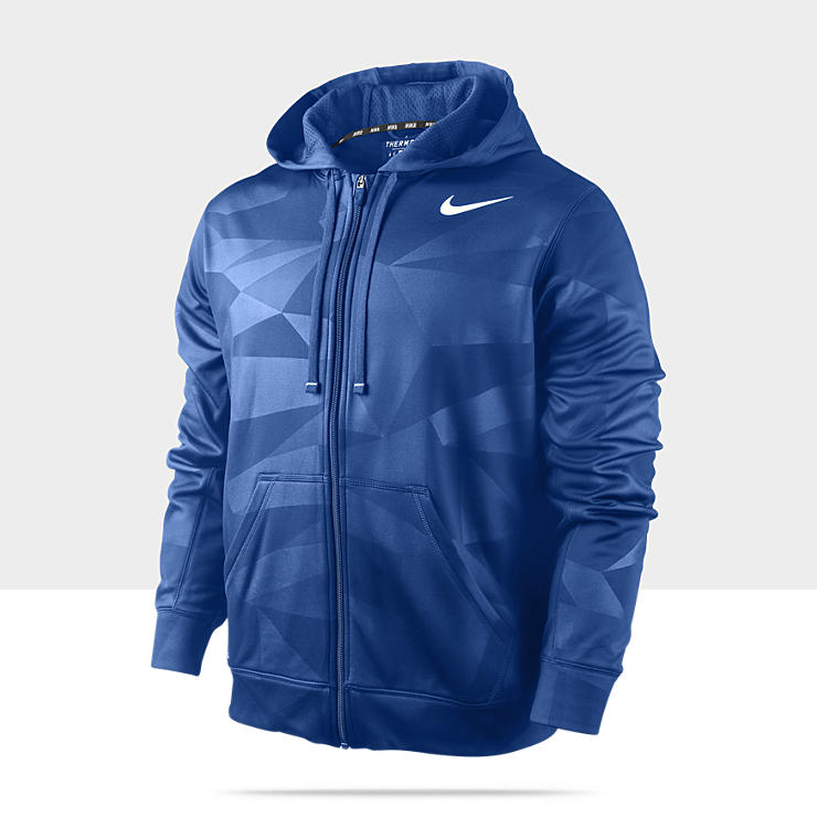  Nike K.O. Full Zip Fracture Emboss Mens Training Hoodie