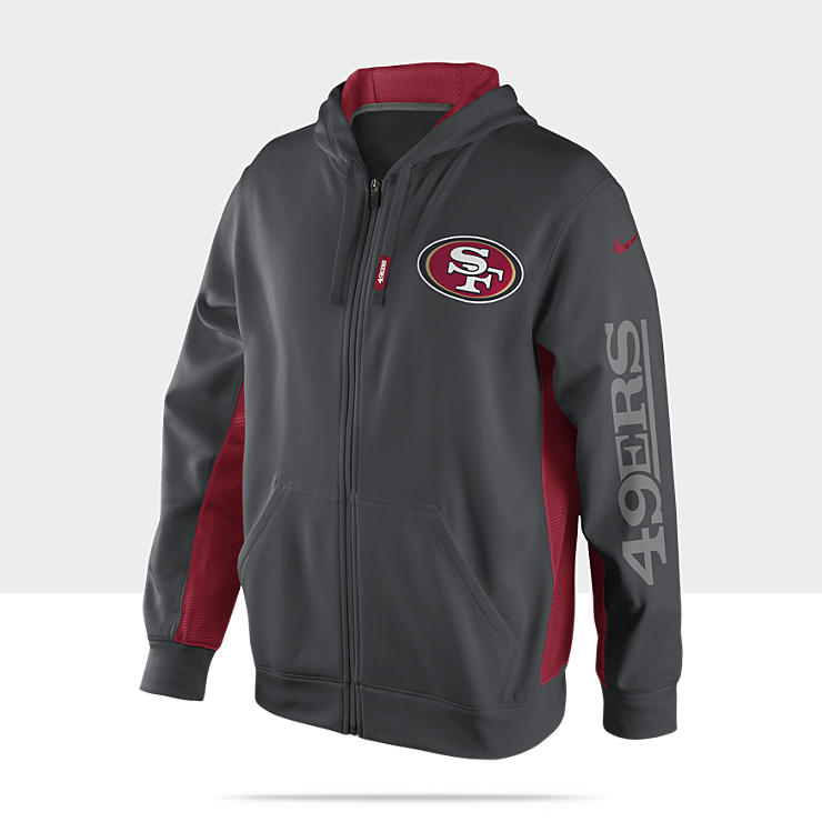 Nike KO Full Zip NFL 49ers Mens Hoody 474947_060_A