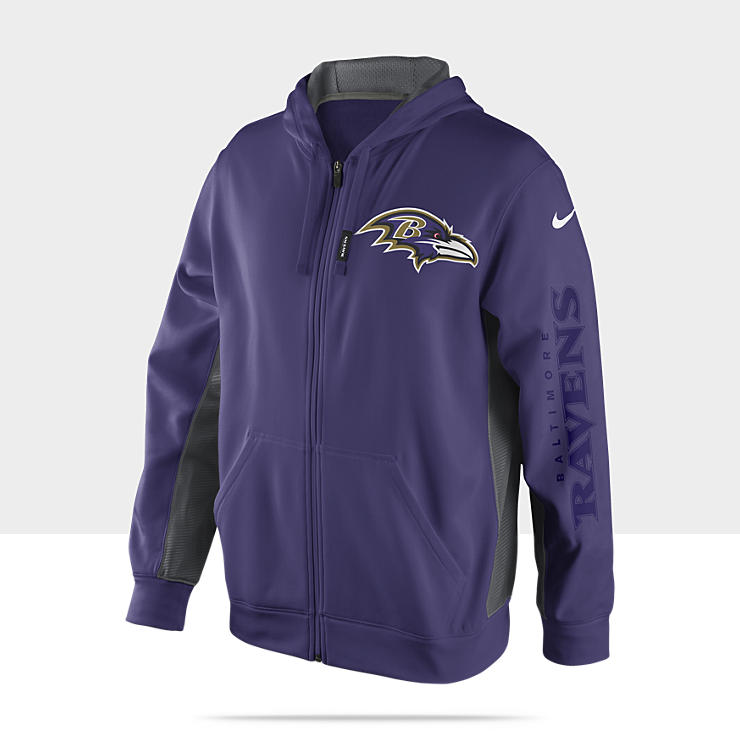 Nike KO Full Zip NFL Ravens Mens Hoody 474923_566_A