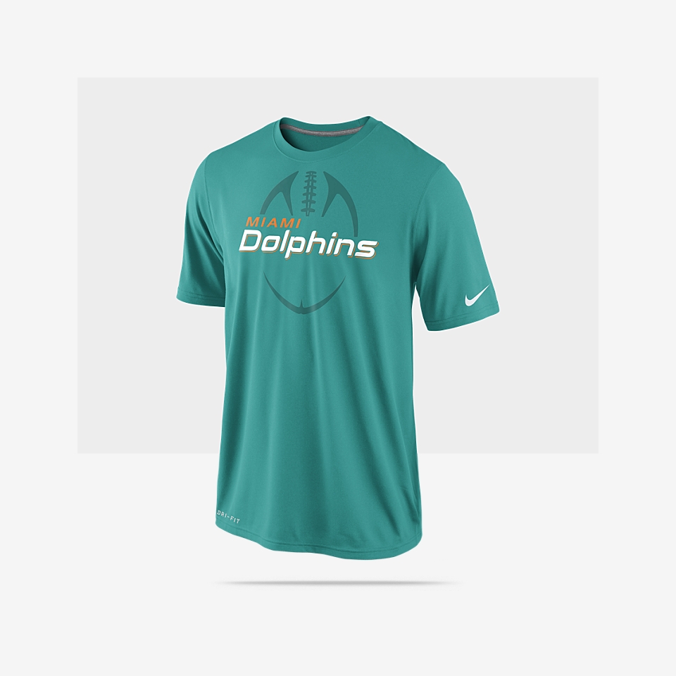 Nike Legend Football Icon (NFL Dolphins) Mens T Shirt